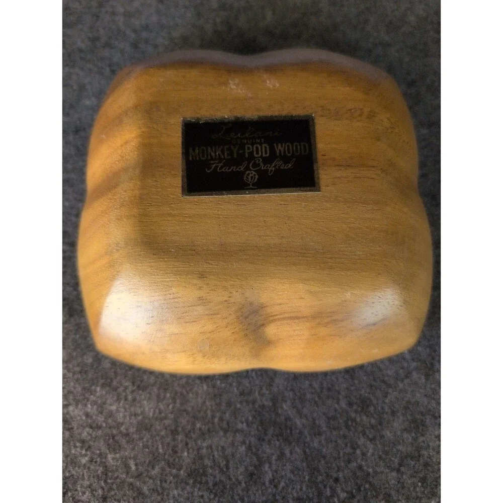 Vintage Monkey Pod Wood Fruit Bowl